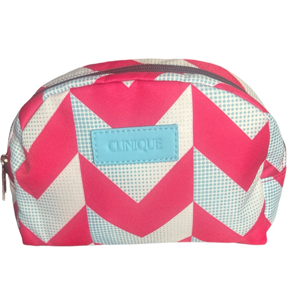 💄Clinique Zip Around Cosmetic Makeup Bag